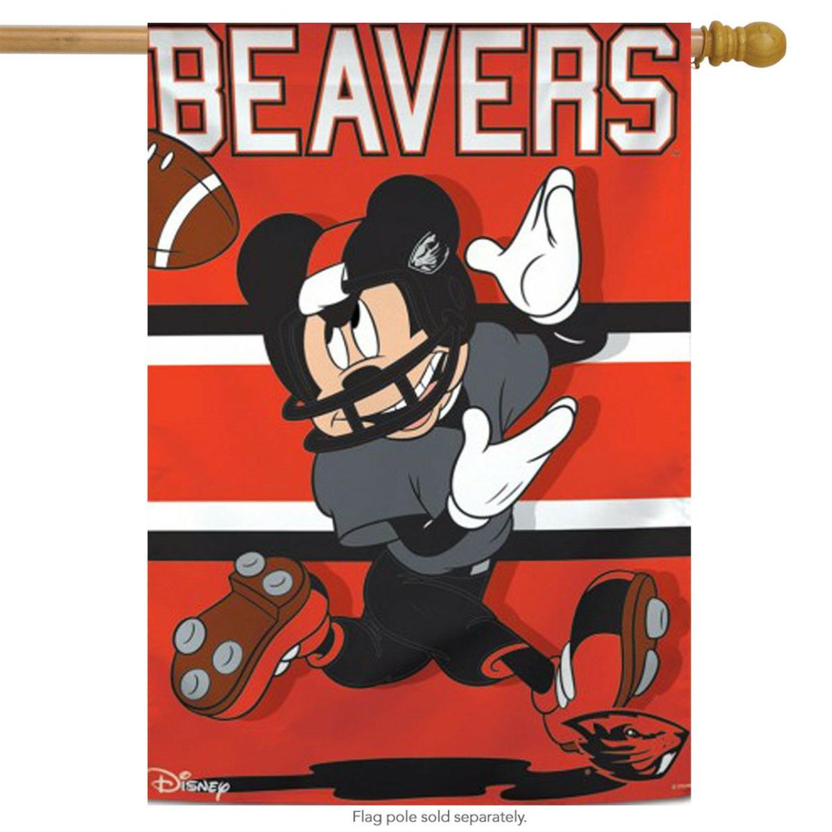 Oregon State University Beavers NCAA Mickey Mouse House Flag | Sports Disney & Cinema Sports