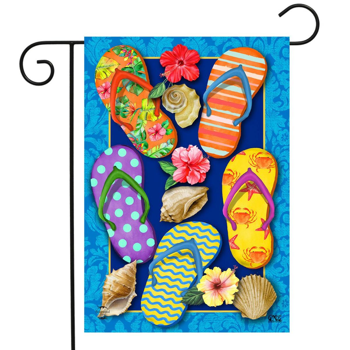 Paradise Flip Flops Summer Garden Flag | Seasons Beach Seasons