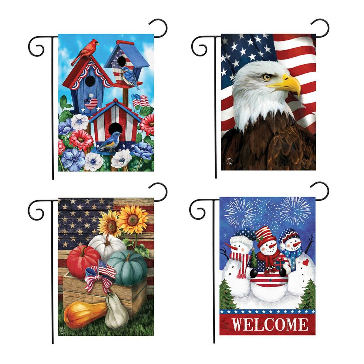 Patriotic Garden Flag Bundle – Set of 4 | Seasons Everyday Seasons