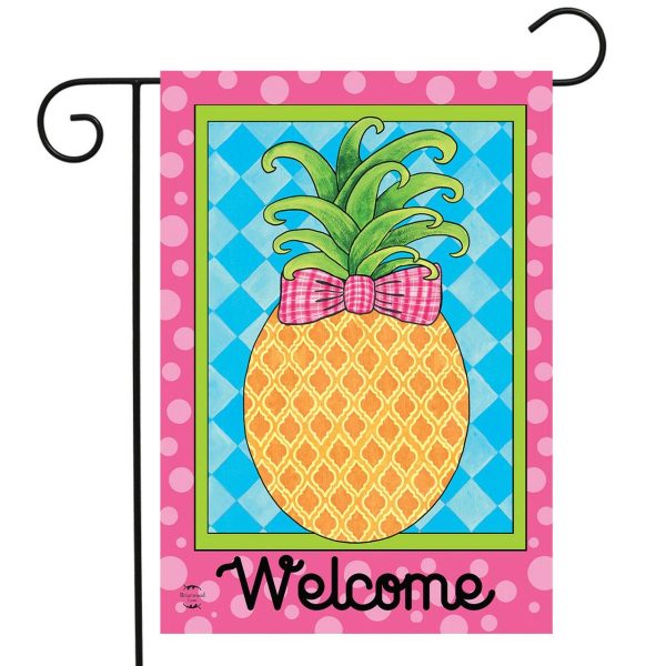 Pineapple Welcome Garden Flag | Themes Everyday Seasons