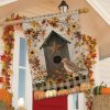 Primitive Fall Birdhouse House Flag | Seasons Fall Seasons