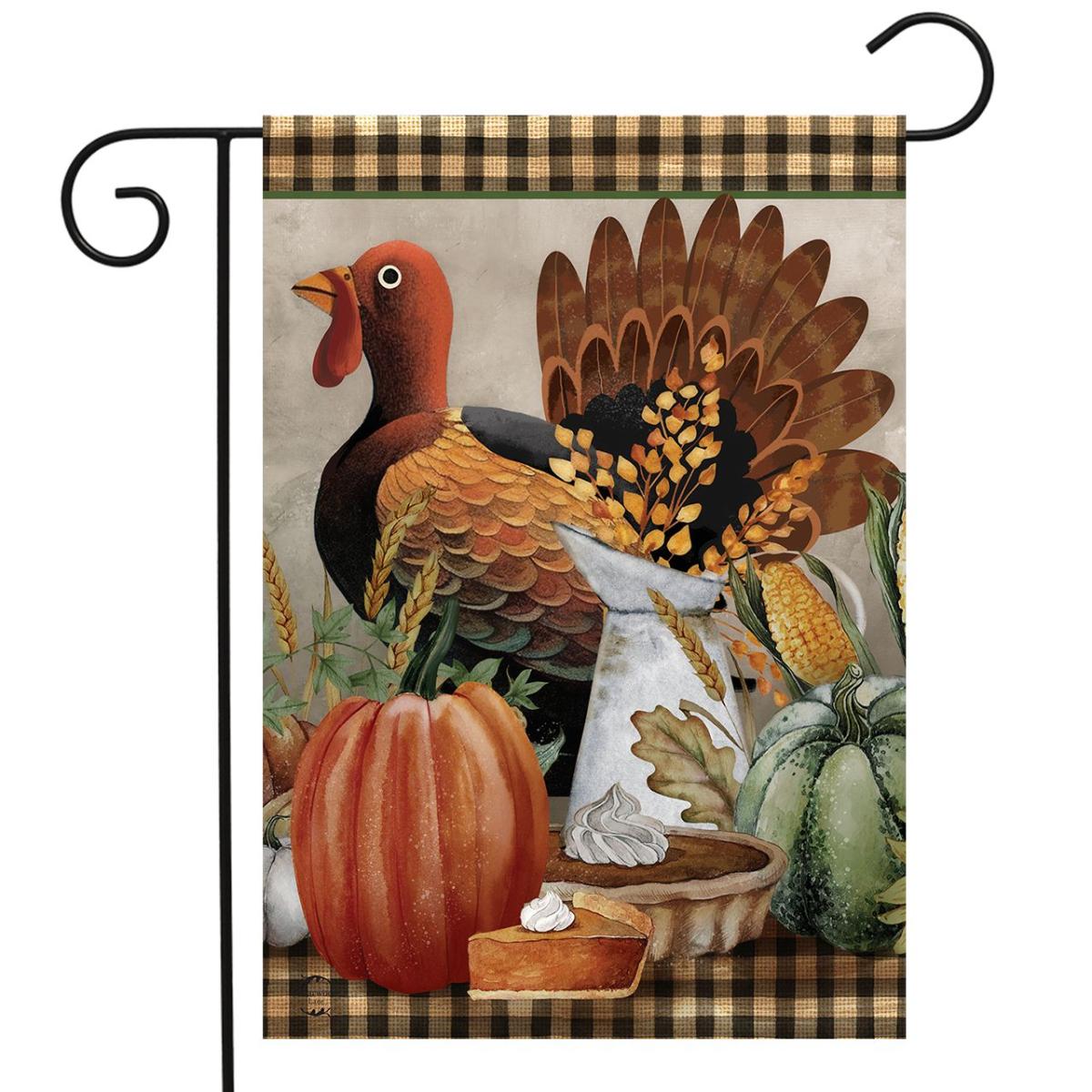 Primitive Thanksgiving Garden Flag | Seasons Fall Seasons