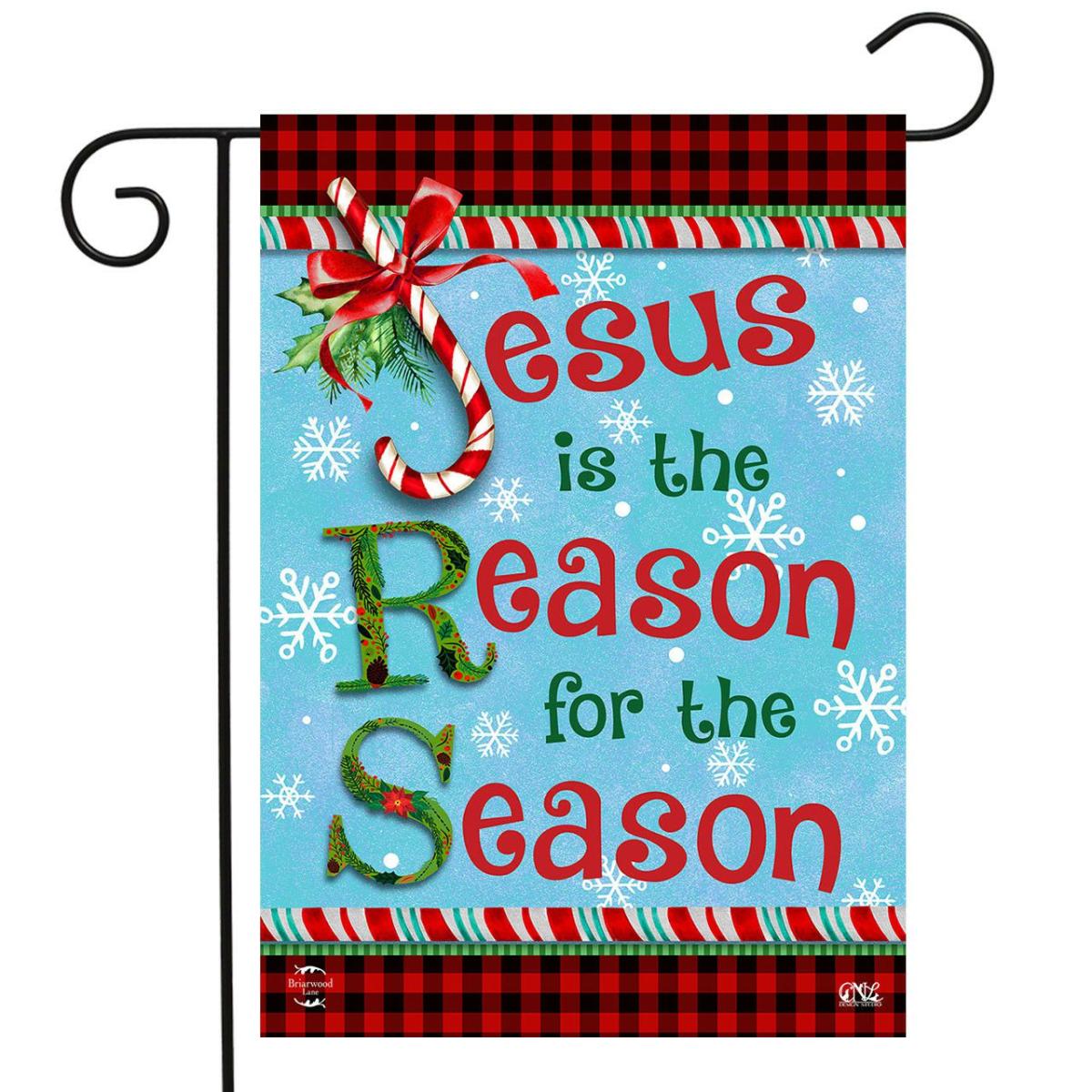 Reason For the Season Double Sided Garden Flag | Themes Christmas Holidays