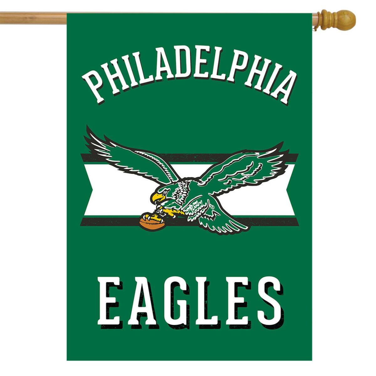 Retro Philadelphia Eagles Licensed NFL House Flag | Sports House Flags Sports