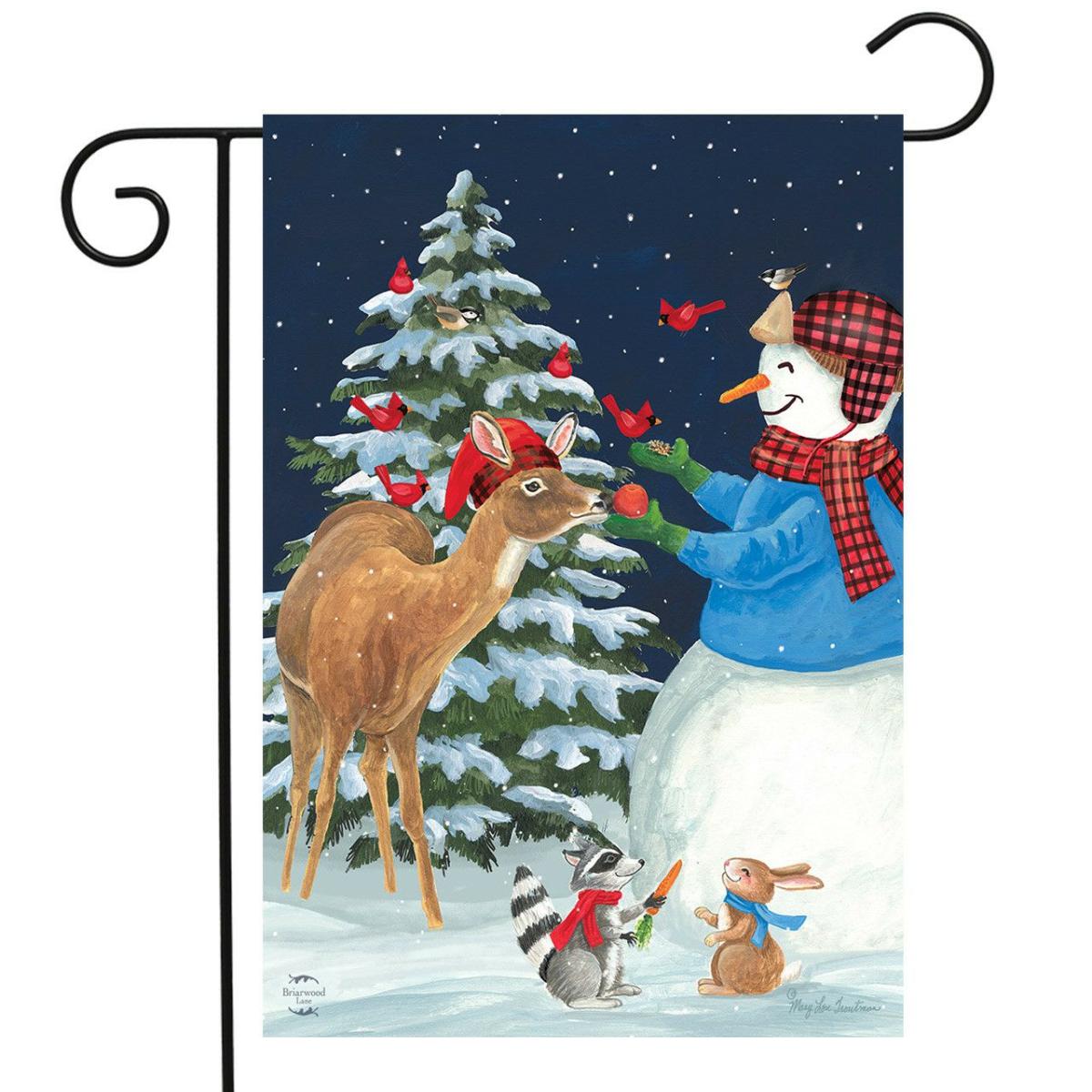 Season Of Giving Christmas Garden Flag | Seasons Animals & Critters Holidays