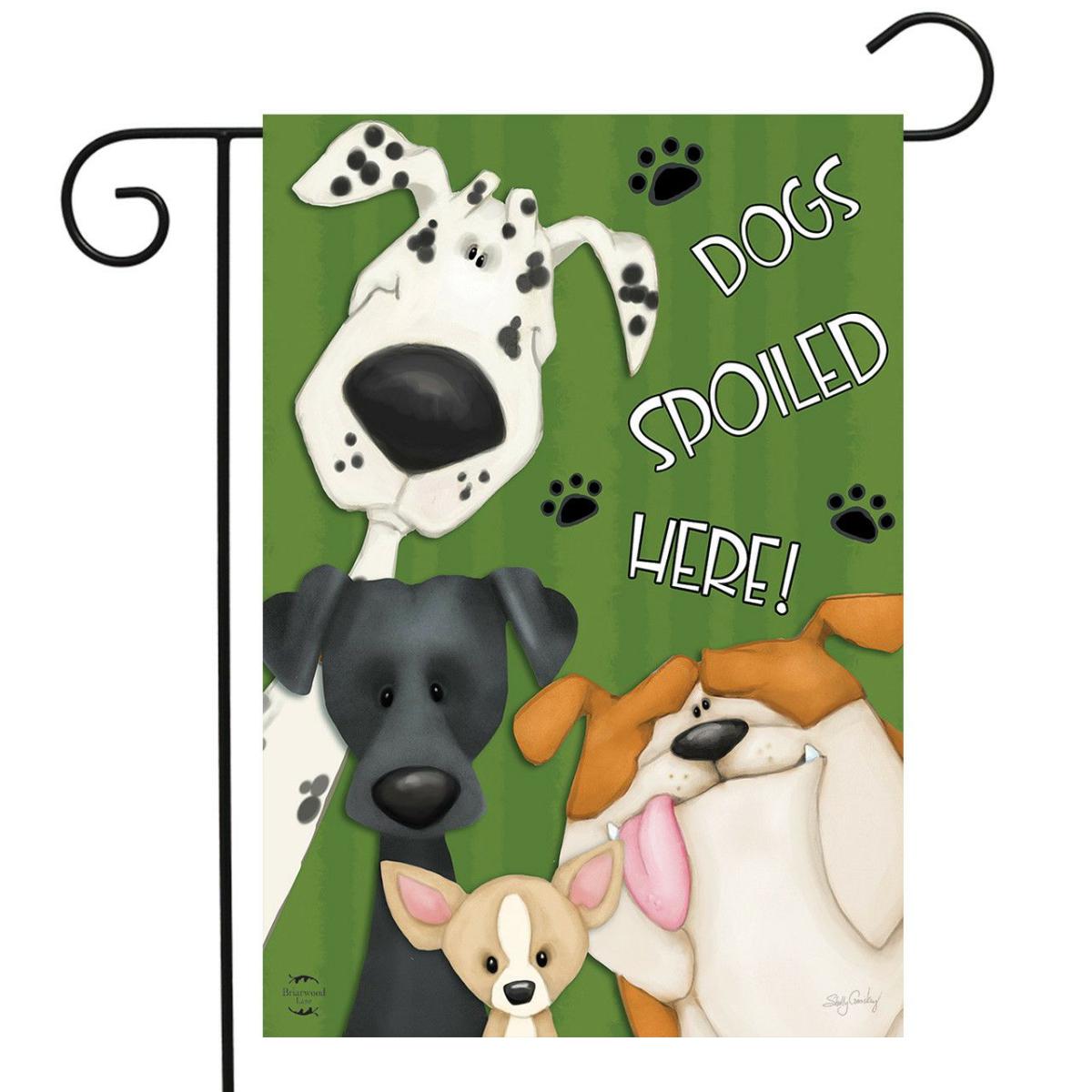 Spoiled Dogs Fall Garden Flag | Seasons Animals & Critters Seasons