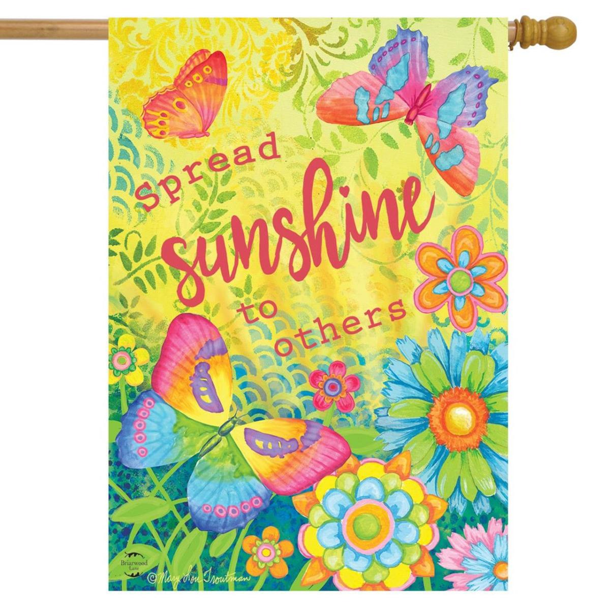 Spread Sunshine To Others Spring House Flag | Themes Animals & Critters Seasons