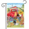 Spring Day Puppies Garden Flag | Seasons Animals & Critters Seasons