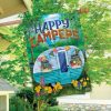 Spring Happy Campers Floral House Flag | Seasons House Flags Seasons