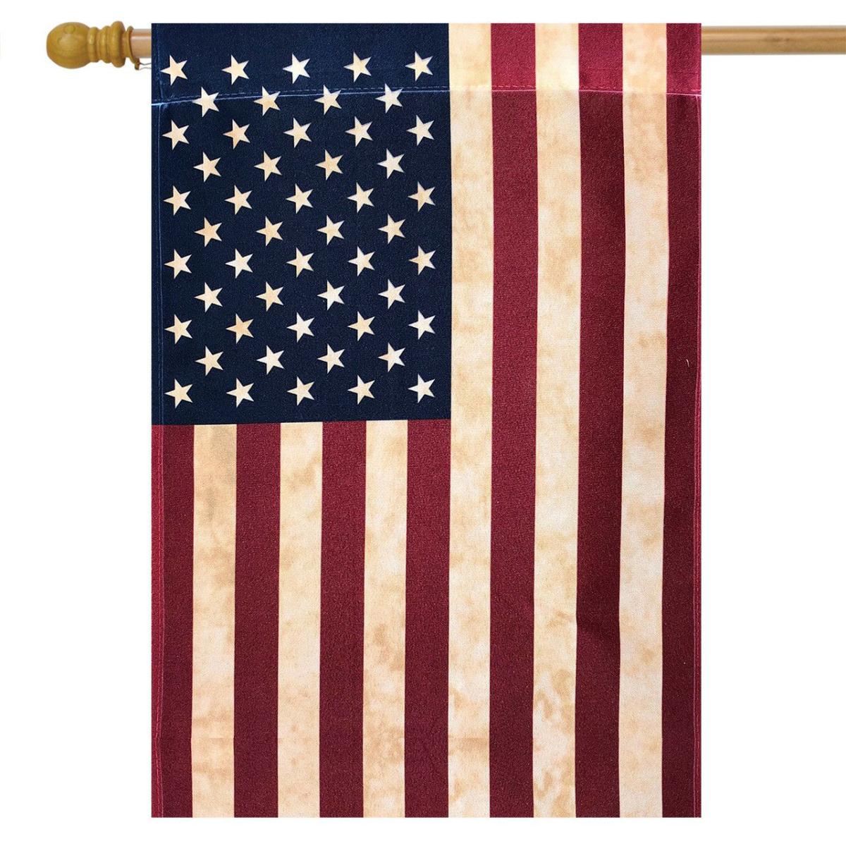 Tea Stained American House Flag | Themes 4th of July Holidays