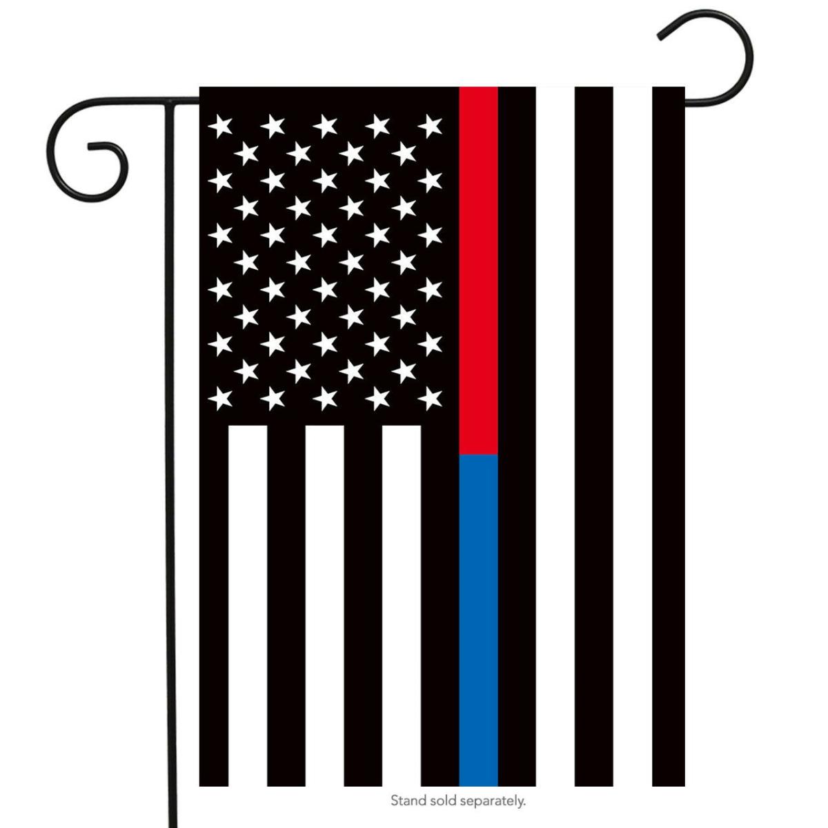 Thin Blue & Red Line Garden Flag | Seasons Everyday Seasons