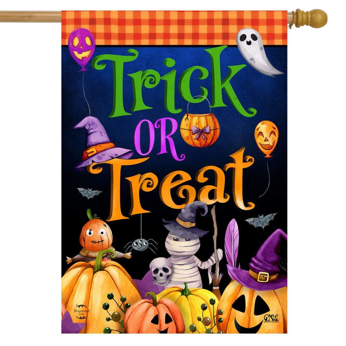 Trick Or Treat Party House Flag | Holidays Halloween Holidays