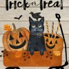 Trick Or Treat Wagon Halloween House Flag | Holidays Farmhouse Holidays