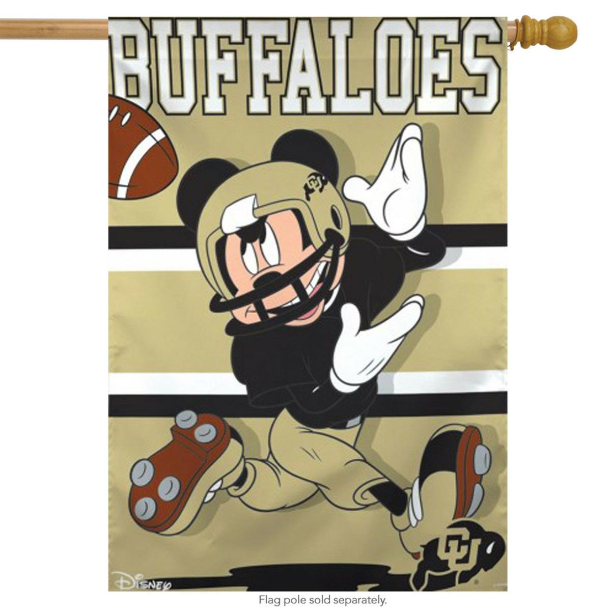 University of Colorado Buffaloes NCAA Mickey Mouse House Flag | Sports Disney & Cinema Sports