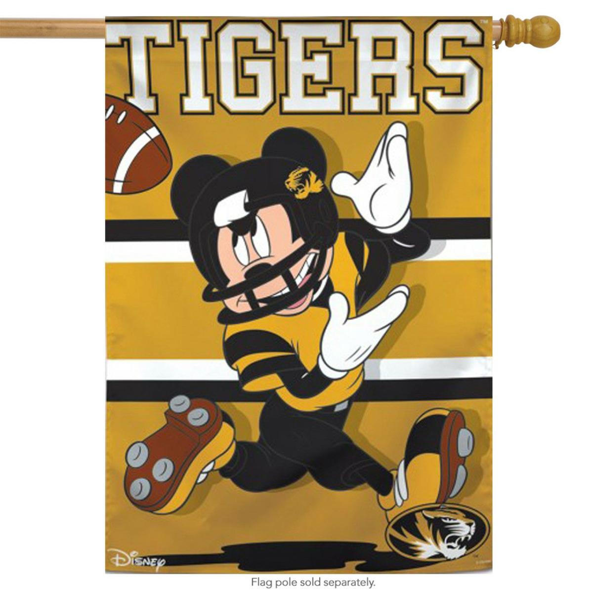 University of Missouri Tigers NCAA Mickey Mouse House Flag | Sports Disney & Cinema Sports