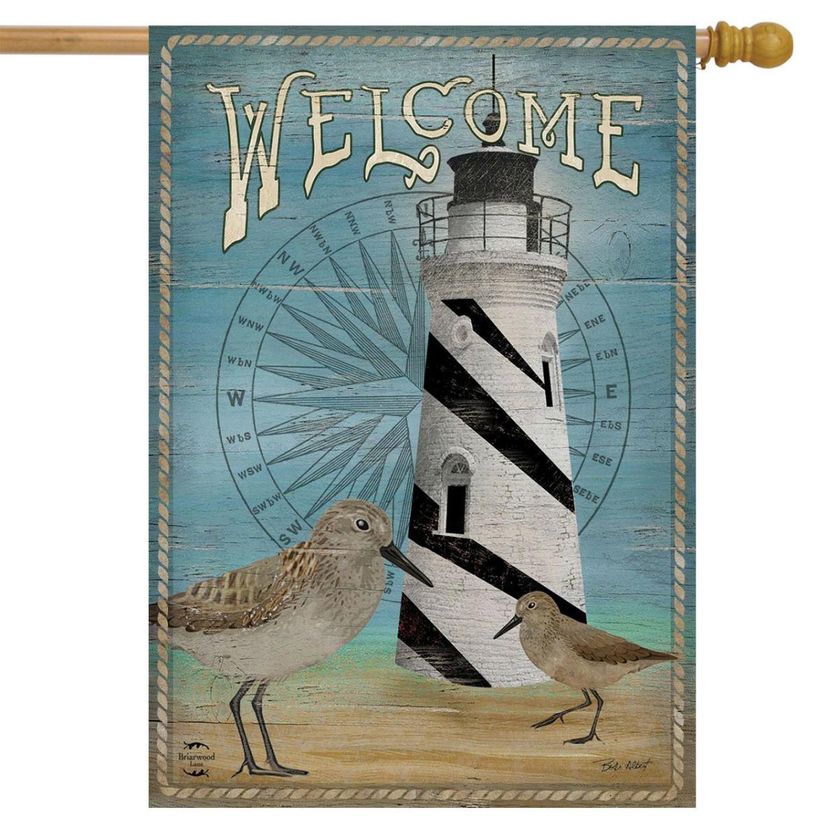 Welcome Lighthouse House Flag | Seasons Everyday Seasons