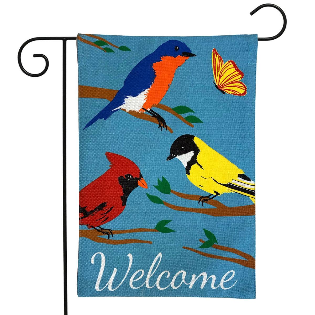 Wildbirds Spring Burlap Garden Flag | Seasons Animals & Critters Seasons