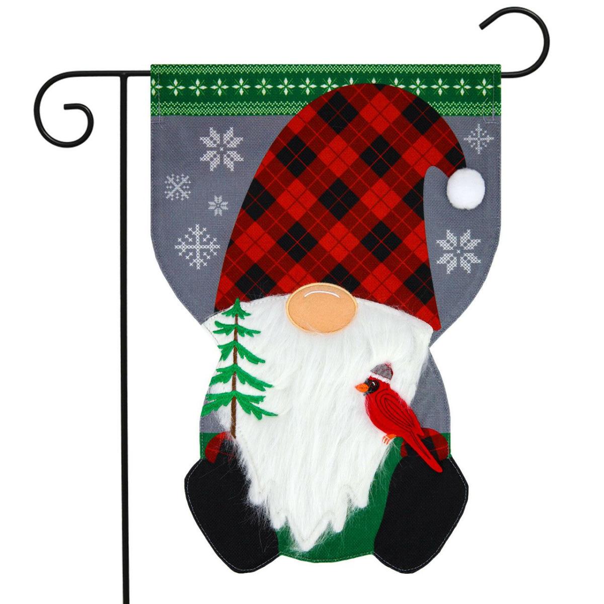 Winter Gnome Burlap Garden Flag | Themes Garden Flags Seasons