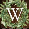 Wreath Monogram W Double-Sided House Flag | Seasons Everyday Seasons