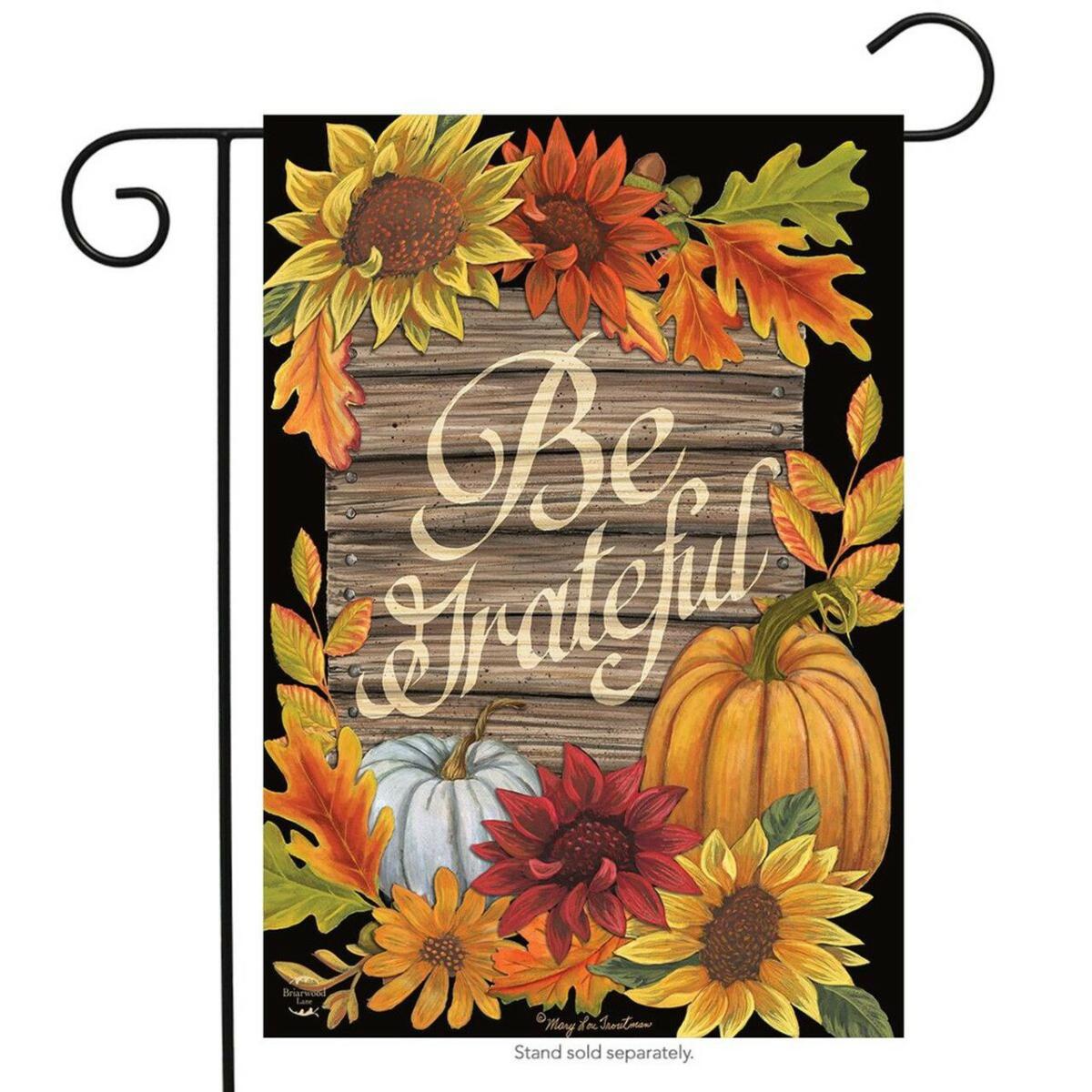 Be Grateful Fall Garden Flag | Seasons Fall Holidays