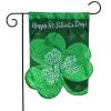 Shamrock St. Patrick’s Day Applique Garden Flag | Holidays Garden Flags Holidays