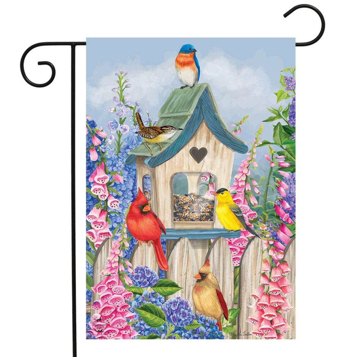 Birds of Spring Floral Garden Flag | Seasons Animals & Critters Seasons