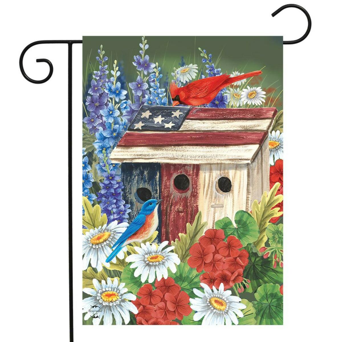 Patriotic Gathering Spring Garden Flag | Seasons Animals & Critters Seasons