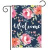 Watercolor Floral Spring Garden Flag | Themes Everyday Seasons