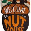 Welcome To The Nuthouse Burlap Garden Flag | Seasons Animals & Critters Seasons