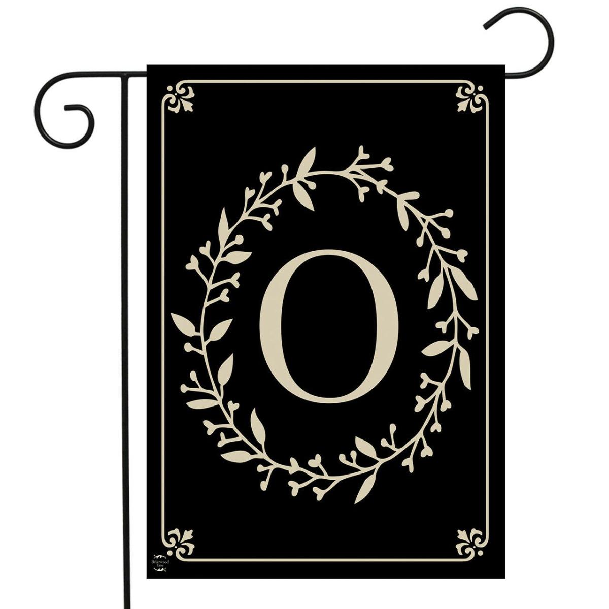 Briarwood Lane Classic Monogram Letter O Garden Flag | Seasons Everyday Seasons