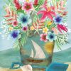 Coastal Flowers Summer Garden Flag | Seasons Beach Seasons