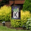 Farmhouse Monogram Letter K Garden Flag | Seasons Everyday Seasons