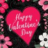 Happy Valentine’s Floral Garden Flag | Themes Floral Holidays