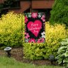 Happy Valentine’s Floral Garden Flag | Themes Floral Holidays